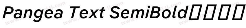Pangea Text SemiBold字体转换